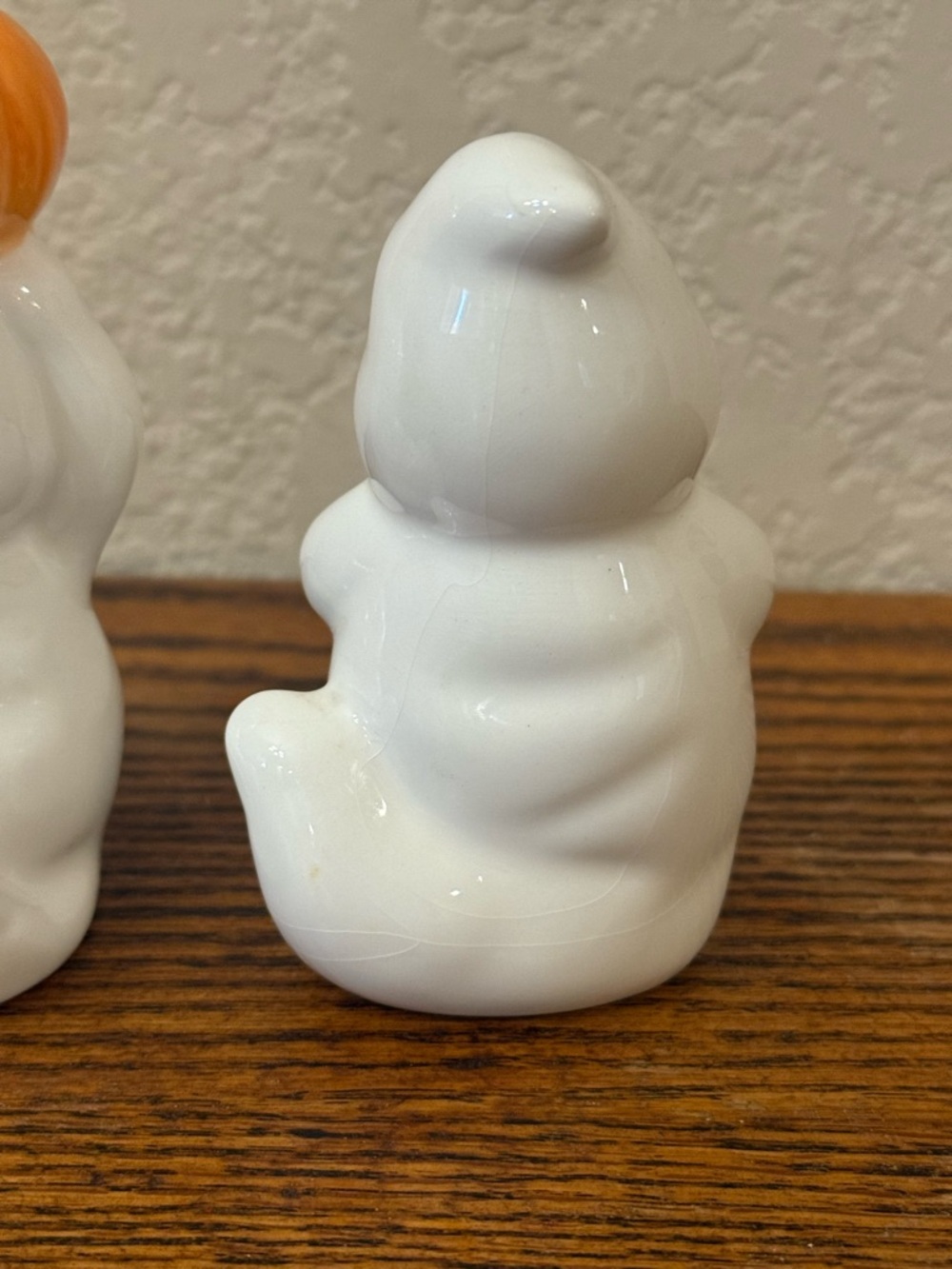 King May Halloween Ghost Salt & Pepper Shaker Set - Vintage Pumpkin & Broom VTG - Picture 6 of 14